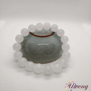 White Moonlight Jade Marrow Bracelet