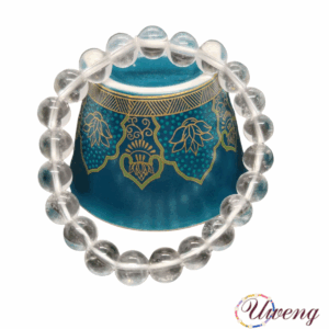Ice transparent white crystal bracelet