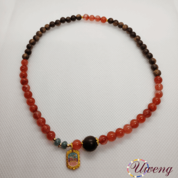 South Red Agate Neck Chain