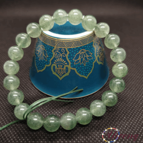 Green Strawberry Crystal Bracelet - Image 3