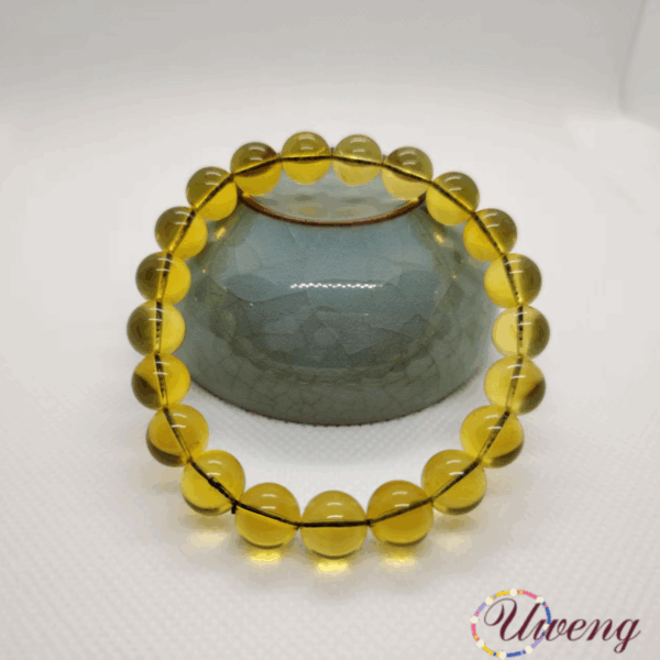 Blue Amber Bracelet - Image 3