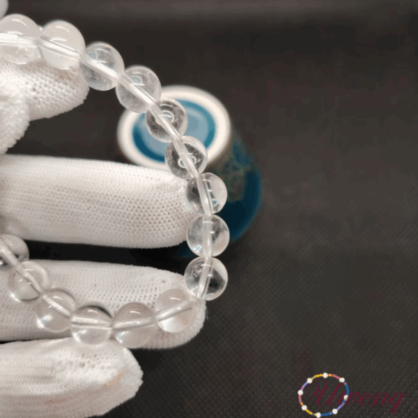 Ice transparent white crystal bracelet - Image 4