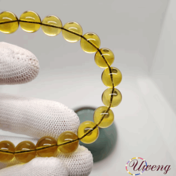 Blue Amber Bracelet - Image 4