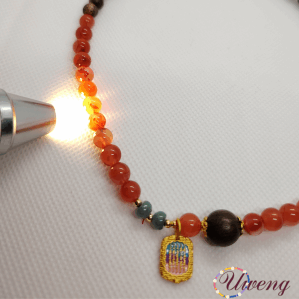 South Red Agate Neck Chain - Image 4