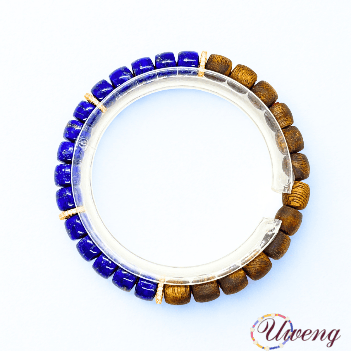 Agarwood+lapis lazuli+silver gold-plated